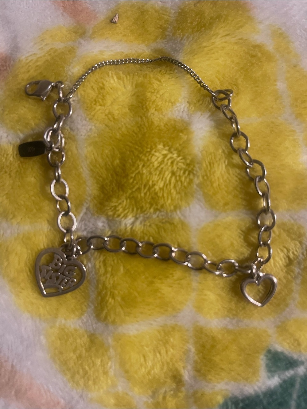 James Avery Silver Heart Link Bracelet
